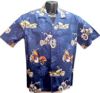 Motorcycle and Choppers Hawaiian Shirt by Pacific Legend